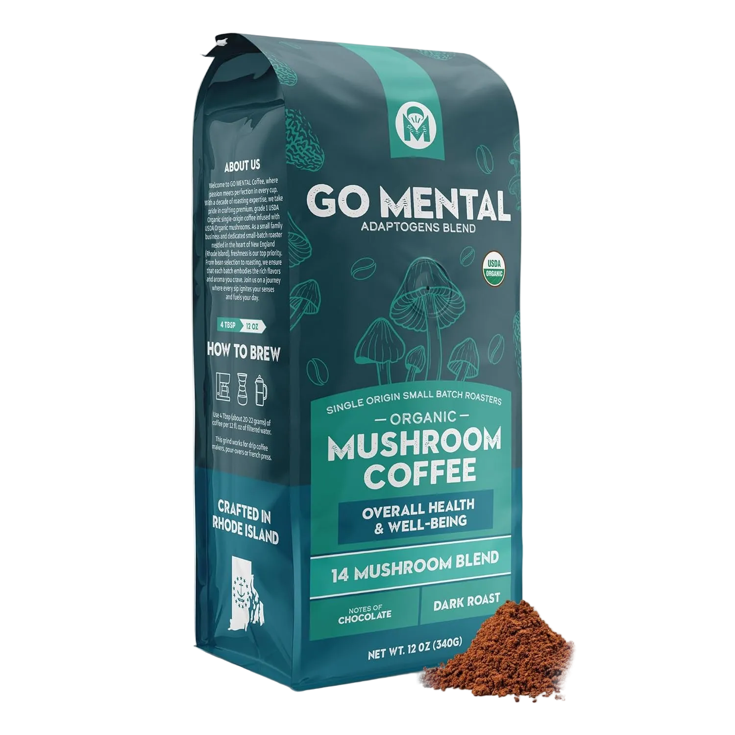 14 Mushroom Coffee Adaptogens Blend